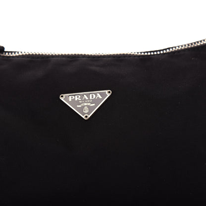 Prada Tessuto Nylon Pochette Bag Black 10 of 10