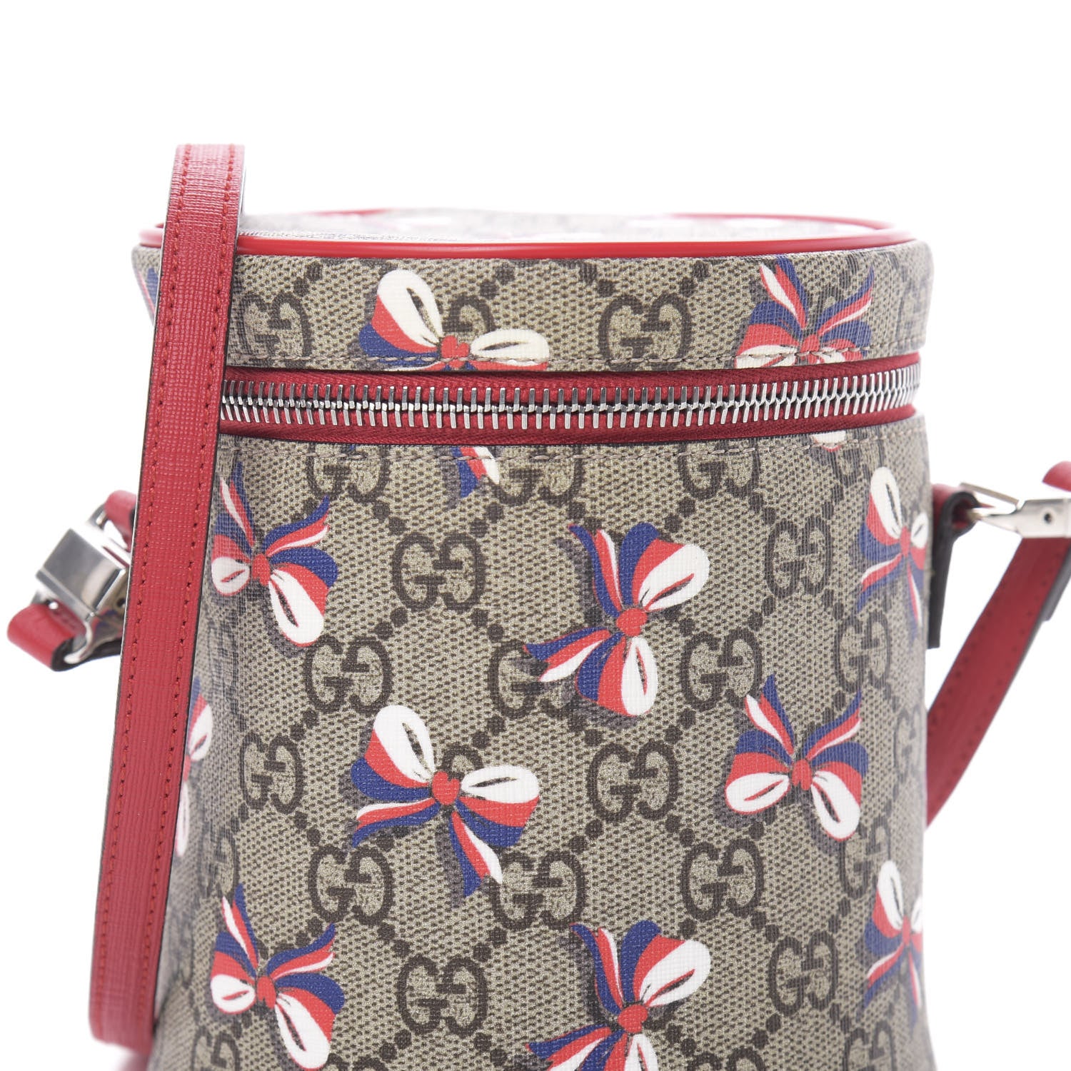 Gucci GG Supreme Monogram Childrens Sylvie Bow Print Crossbody Bag 8 of 10