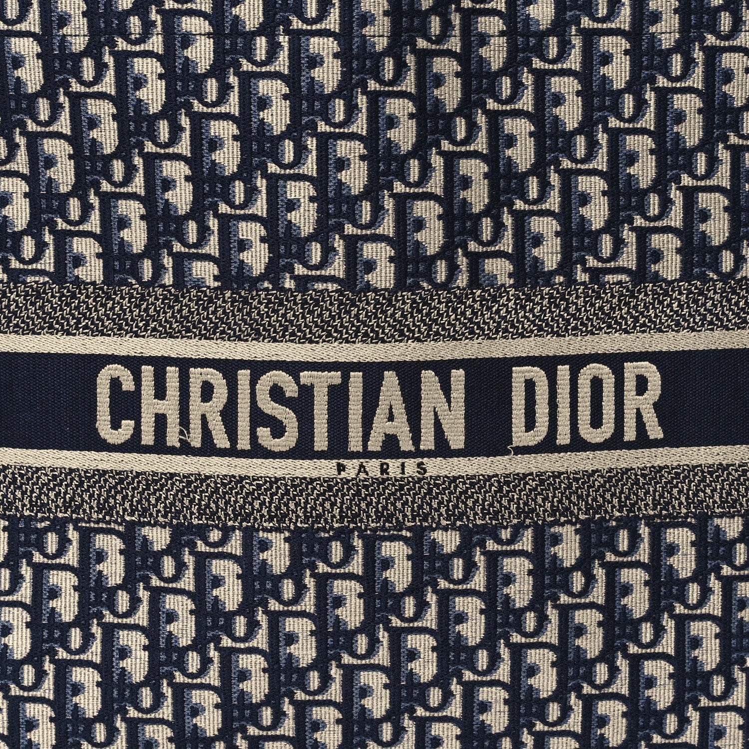 Christian Dior Oblique Large Book Tote Blue Multicolor 8 of 13