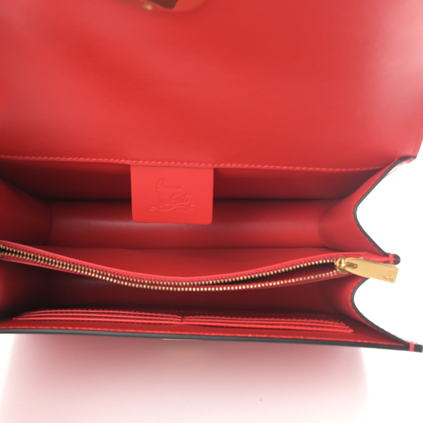 Calfskin LargeElisa Shoulder Bag Loubi
