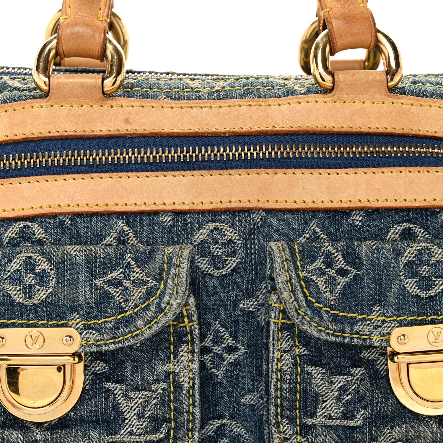 Louis Vuitton Monogram Denim Neo Speedy Blue 6 of 11