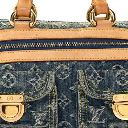 Louis Vuitton Monogram Denim Neo Speedy Blue 6 of 11