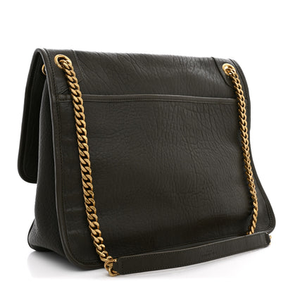 Saint Laurent Grained Lambskin Monogram Large Niki Chain Satchel Light Musk 3 of 11