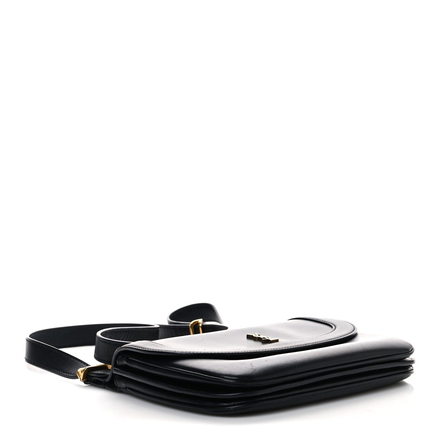 Saint Laurent Smooth Calfskin Medium Charlie Shoulder Bag Black 4 of 12