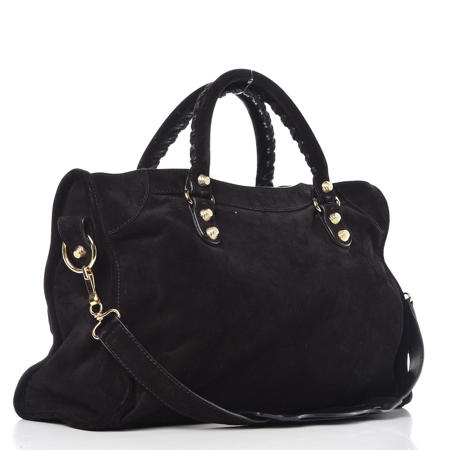 Balenciaga Baby Daim Suede Giant 12 Gold Hardware City Black 3 of 16