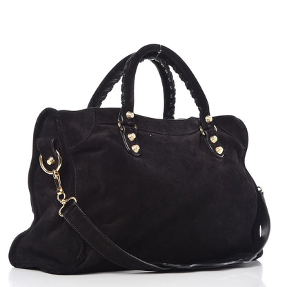 Balenciaga Baby Daim Suede Giant 12 Gold Hardware City Black 3 of 16