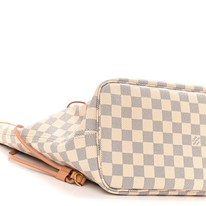 Louis Vuitton Damier Azur Neo Neverfull MM Rose Ballerine 9 of 11