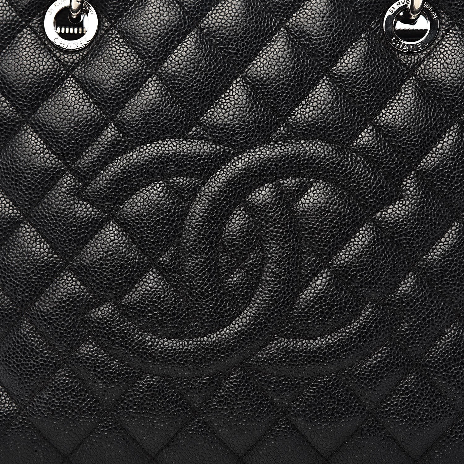 Chanel Caviar Quilted Grand Shopping Tote GST Black 12 of 12