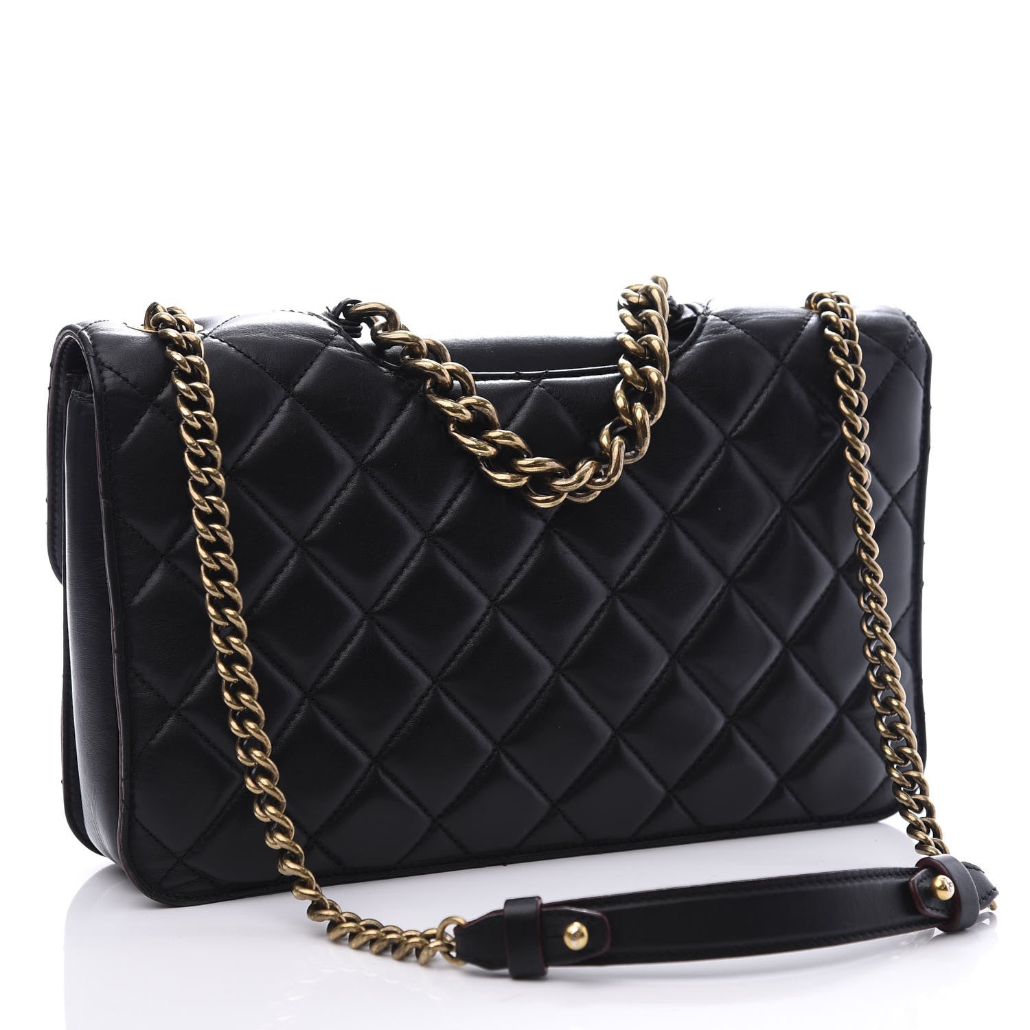 Chanel Calfskin Quilted Large Perfect Edge Flap Black 2 of 11