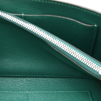 Hermes Matte Alligator Kelly To Go Wallet Malachite 6 of 12