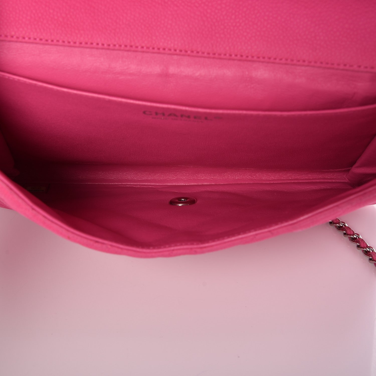 Chanel Iridescent Caviar Clutch with Chain Flap Pink 5 of 7