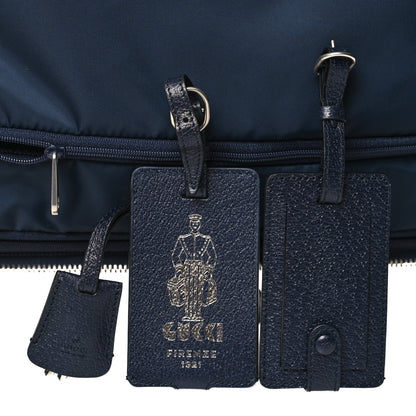 Gucci GG Supreme Monogram Textured Dollar Calfskin Web Savoy Cabin Plus Trolley Beige Blue 12 of 12