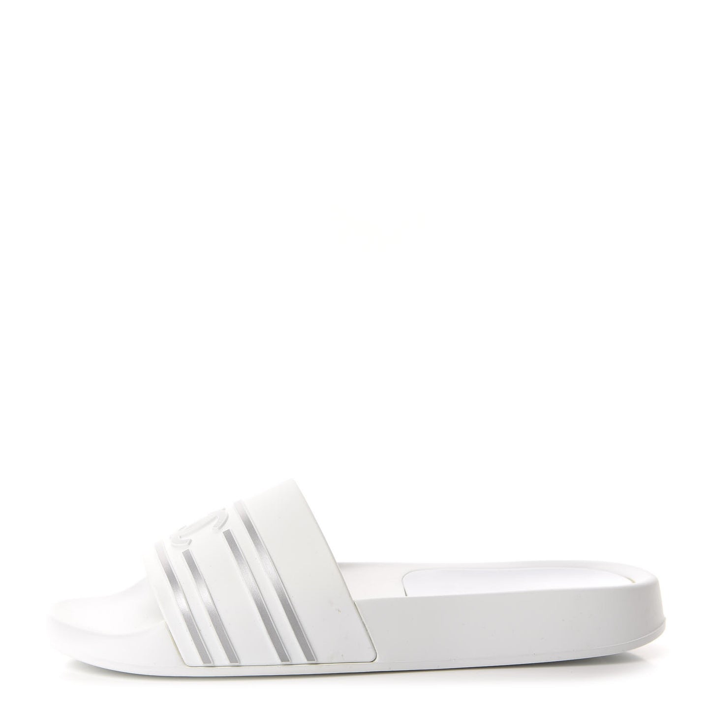 PVC CC Mules Sandals 38 White Grey