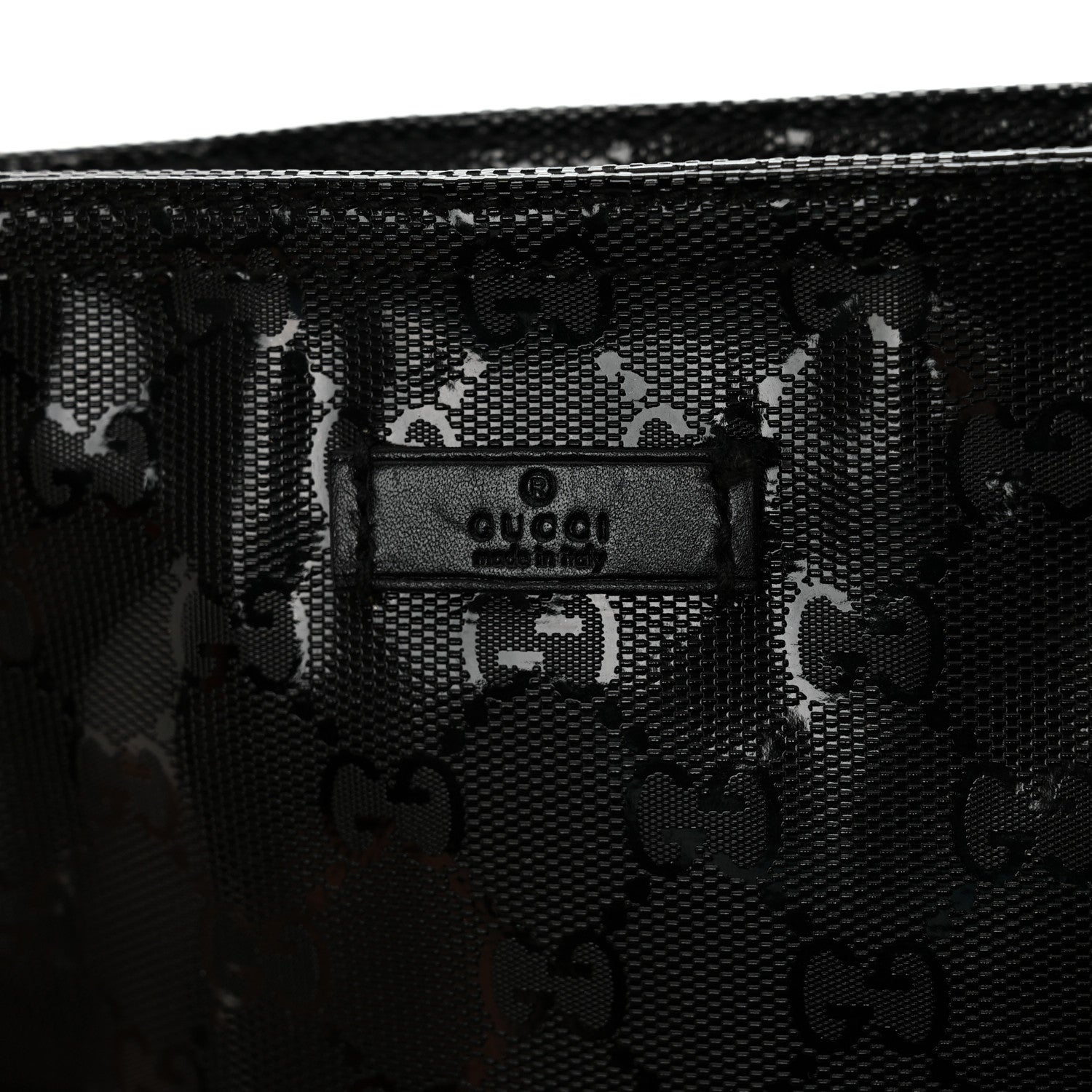 Gucci Imprime Monogram Small Flat Messenger Bag Black 7 of 11