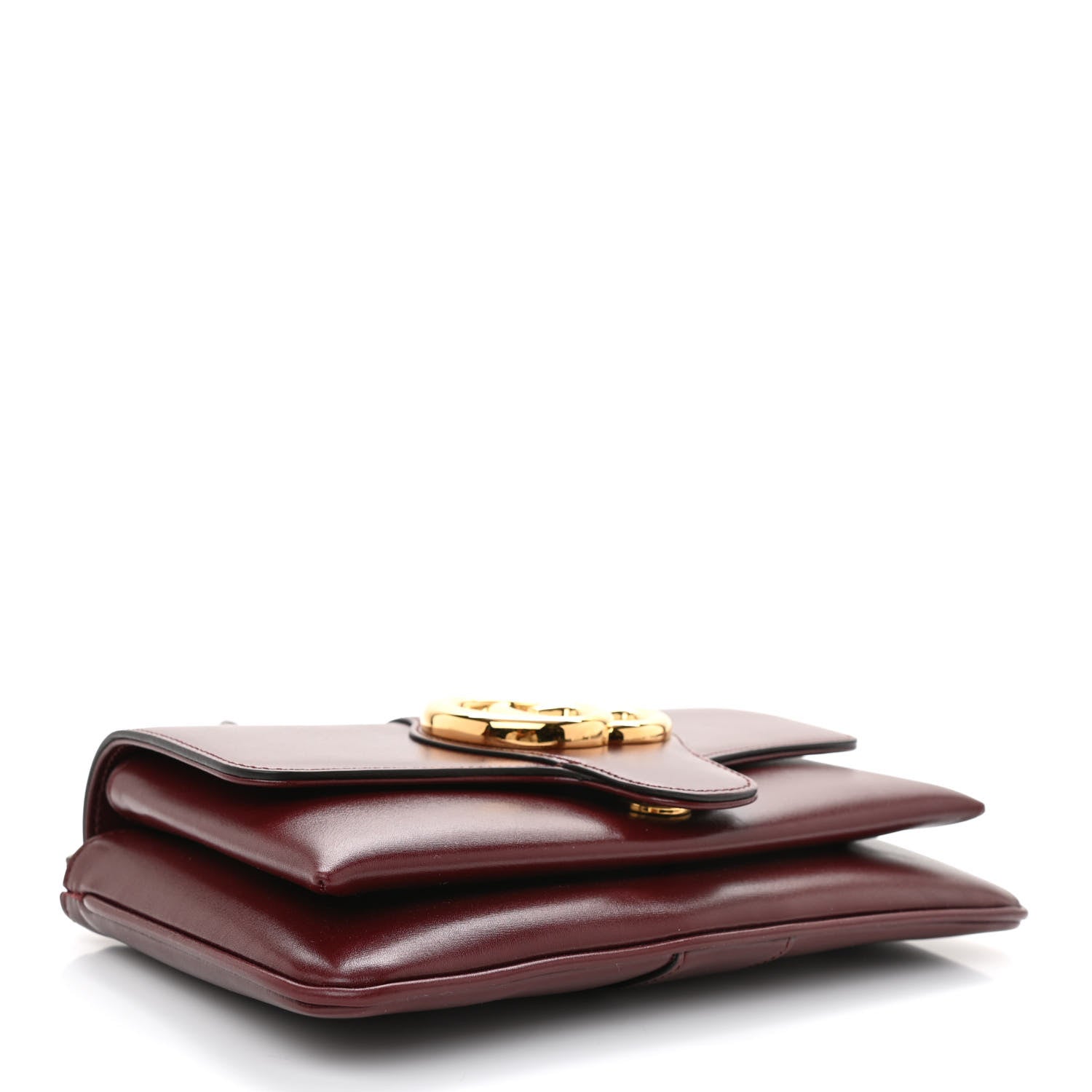 Gucci Vitello Palmellato Lux Small Arli Flap Shoulder Bag Vintage Bordeaux 4 of 8