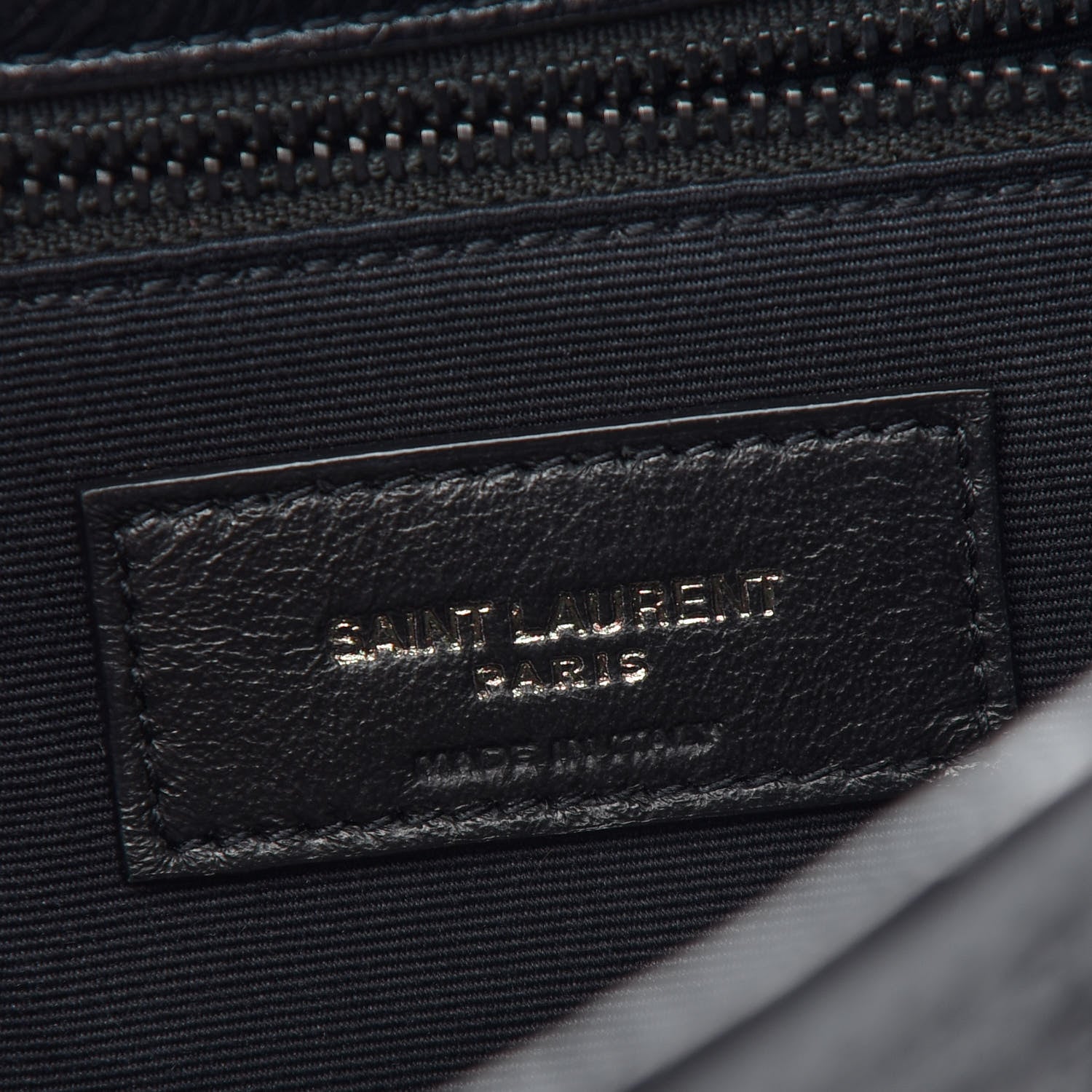 Saint Laurent Crinkled Calfskin Matelasse Monogram Medium Niki Chain Satchel Black 6 of 9