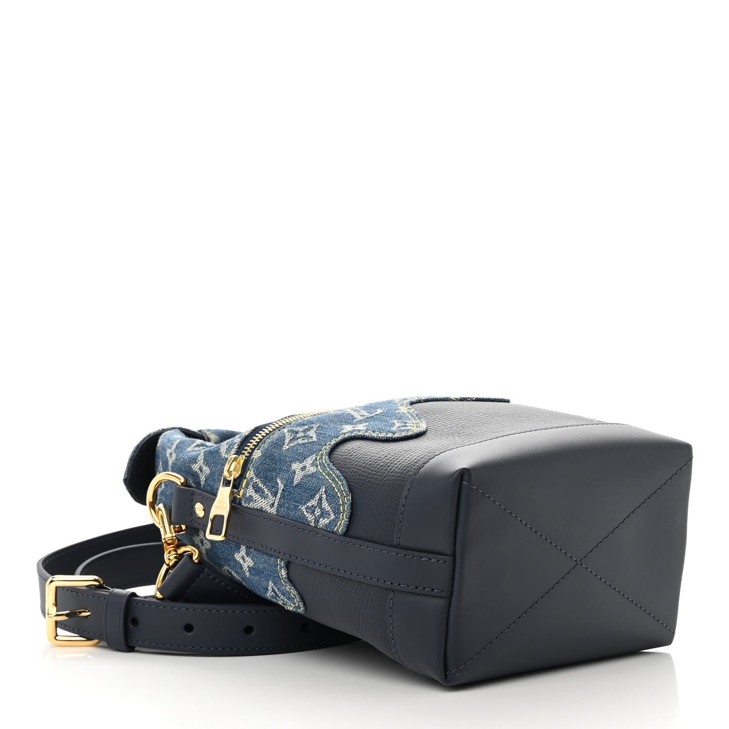 Louis Vuitton X NIGO Taurillon Monogram Denim Japanese Cruiser Blue 4 of 10