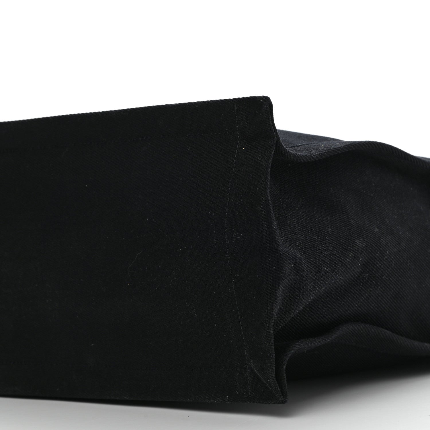 Saint Laurent Linen Calfskin Rive Gauche North South Tote Black 8 of 8