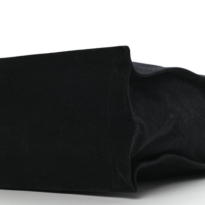 Saint Laurent Linen Calfskin Rive Gauche North South Tote Black 8 of 8