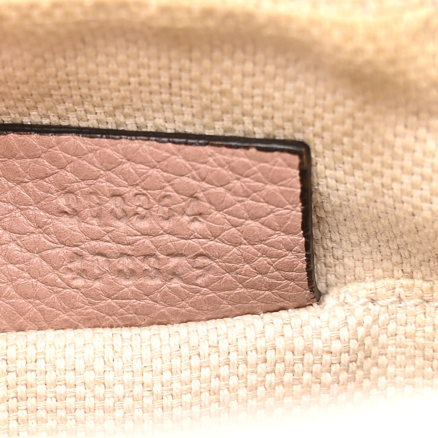 Pebbled Calfskin Small Soho Disco Bag Camelia