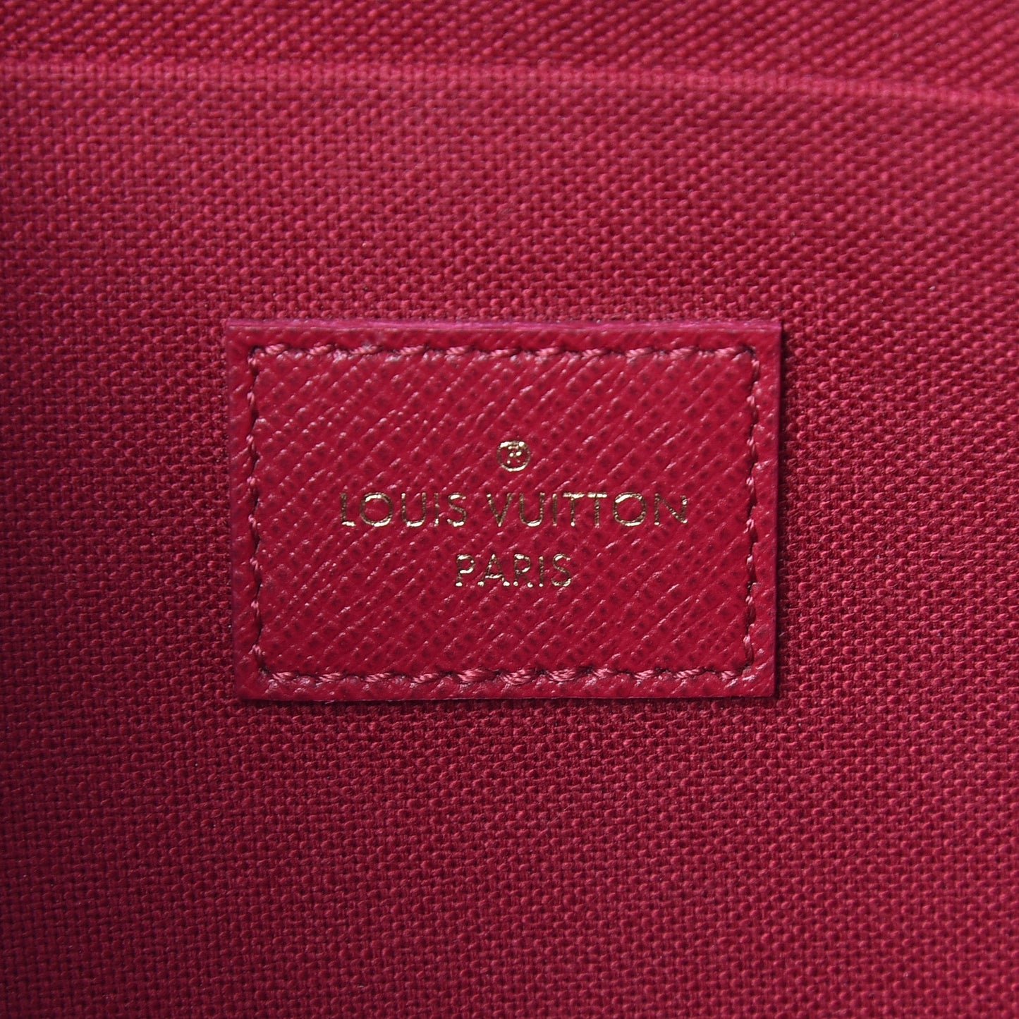 Monogram Pochette Felicie Chain Wallet Fuchsia