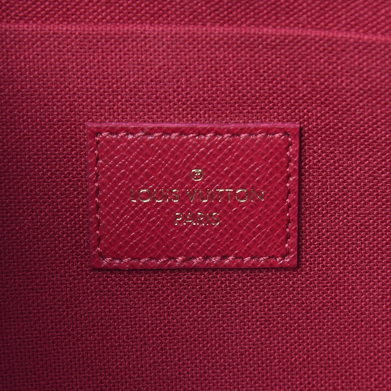 Louis Vuitton Monogram Pochette Felicie Chain Wallet Fuchsia 9 of 14