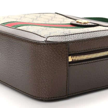 Gucci GG Supreme Monogram Web Small Ophidia Top Handle Shoulder Bag Brown 10 of 10