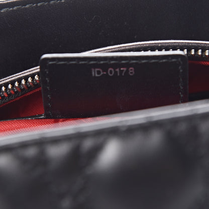 Christian Dior Lambskin Cannage Medium Lady Dior Black 6 of 16