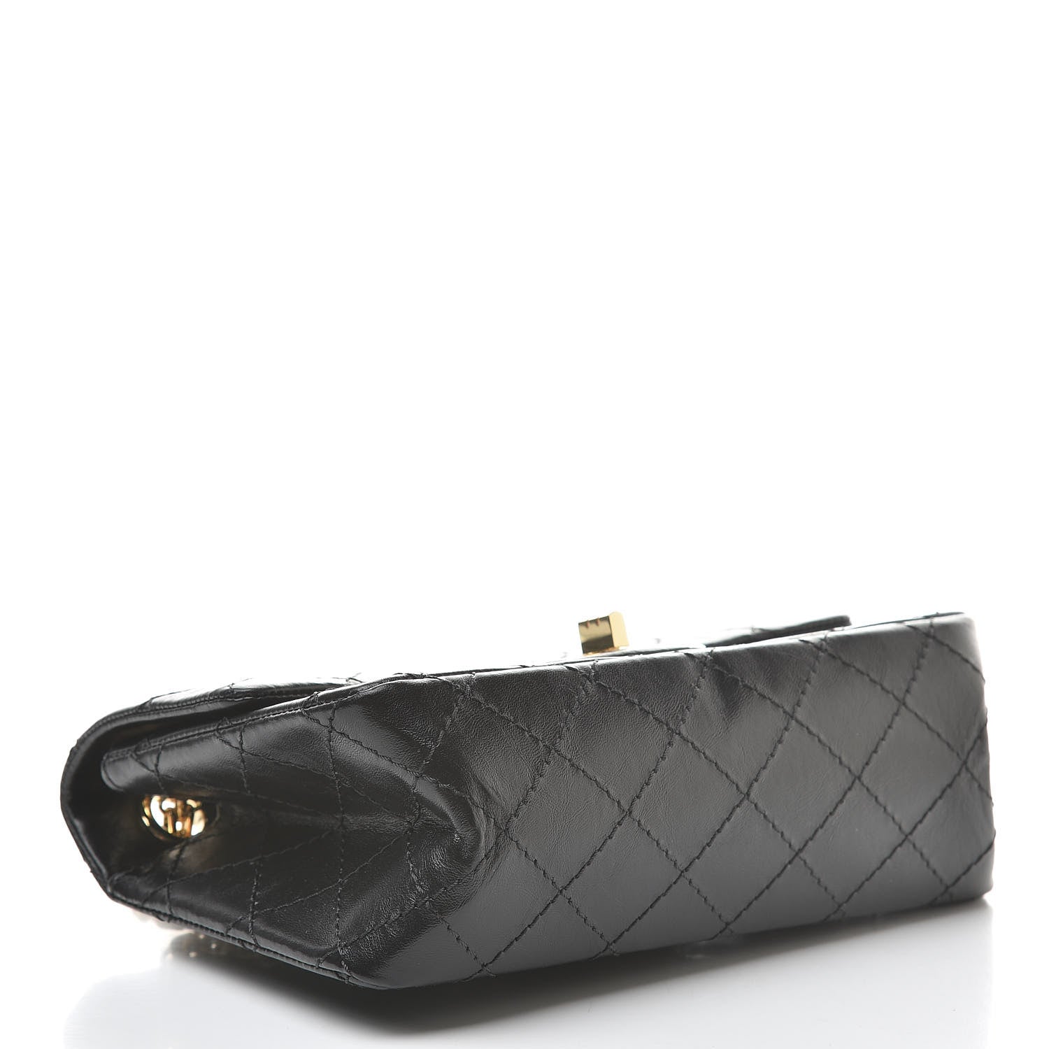 Chanel Aged Calfskin Quilted 2.55 Reissue Mini Flap Black 4 of 12