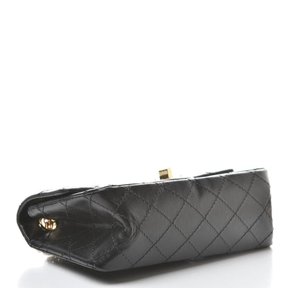 Chanel Aged Calfskin Quilted 2.55 Reissue Mini Flap Black 4 of 12