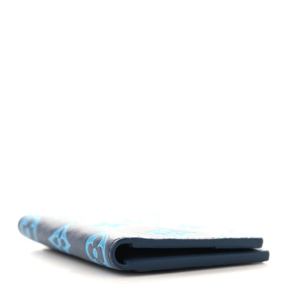 Louis Vuitton Calfskin Monogram Shadow Pocket Organizer Blue 4 of 7