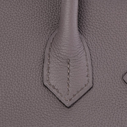Hermes Togo Birkin 30 Etain 29 of 34