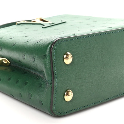 Louis Vuitton Ostrich Capucines Mini Mint 8 of 10