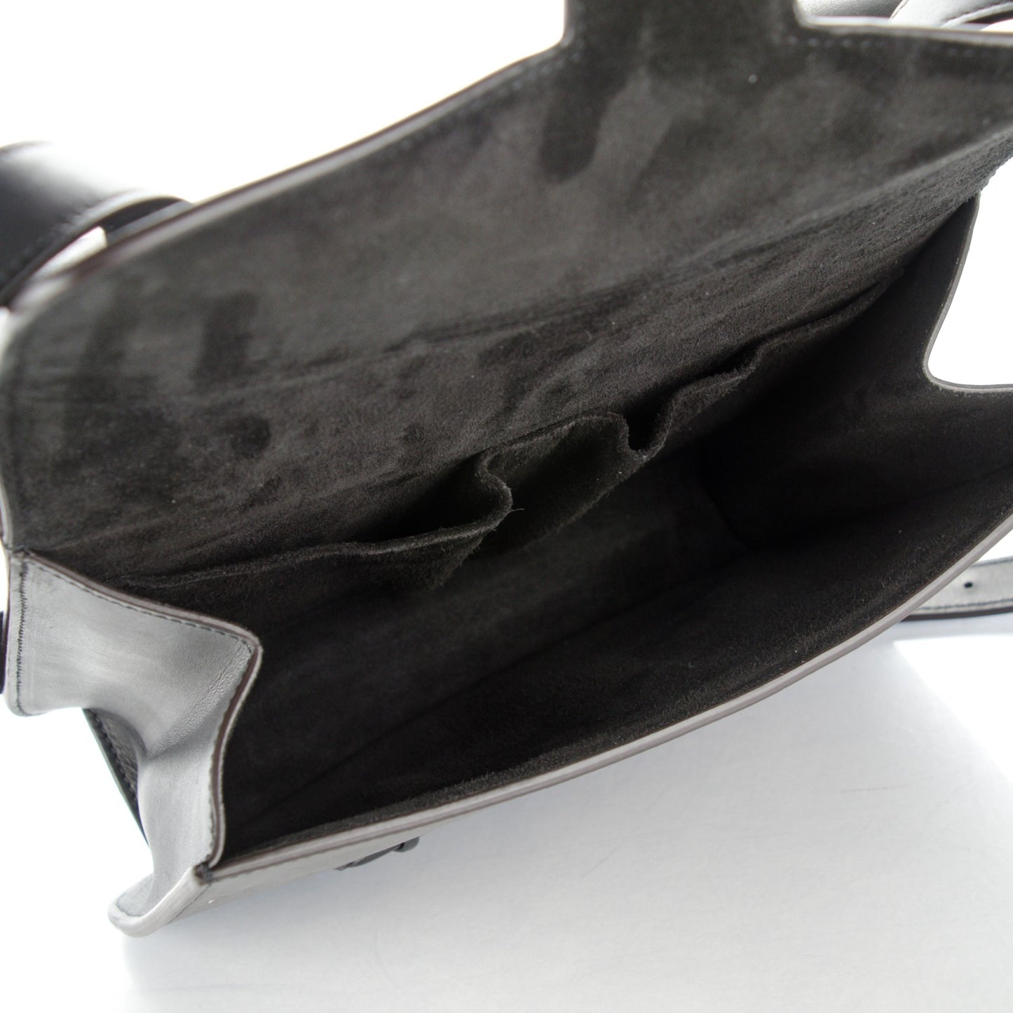 Natural Calfskin Medium Symmetrical Bag Black