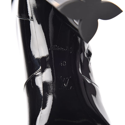 Louis Vuitton Patent Uniformes Silhouette Ankle Boots 40 Black 6 of 7