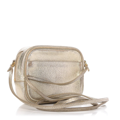 Saint Laurent Metallic Calfskin Monogram Blogger Bag Gold 3 of 10