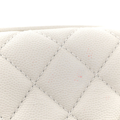 Chanel Caviar Quilted Small Coco Handle Flap White 12 of 12