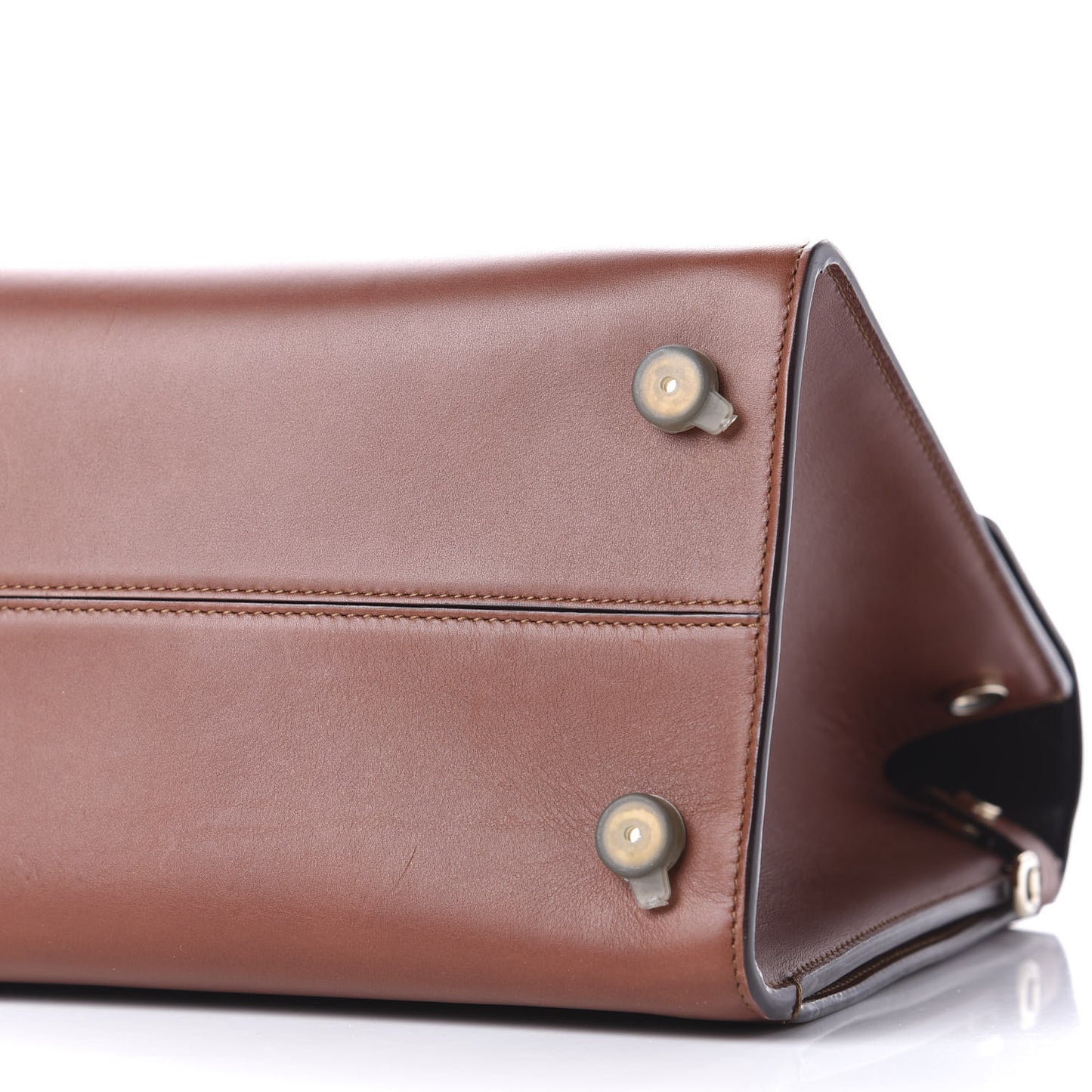 Smooth Calfskin Medium Diorever Flap Brown