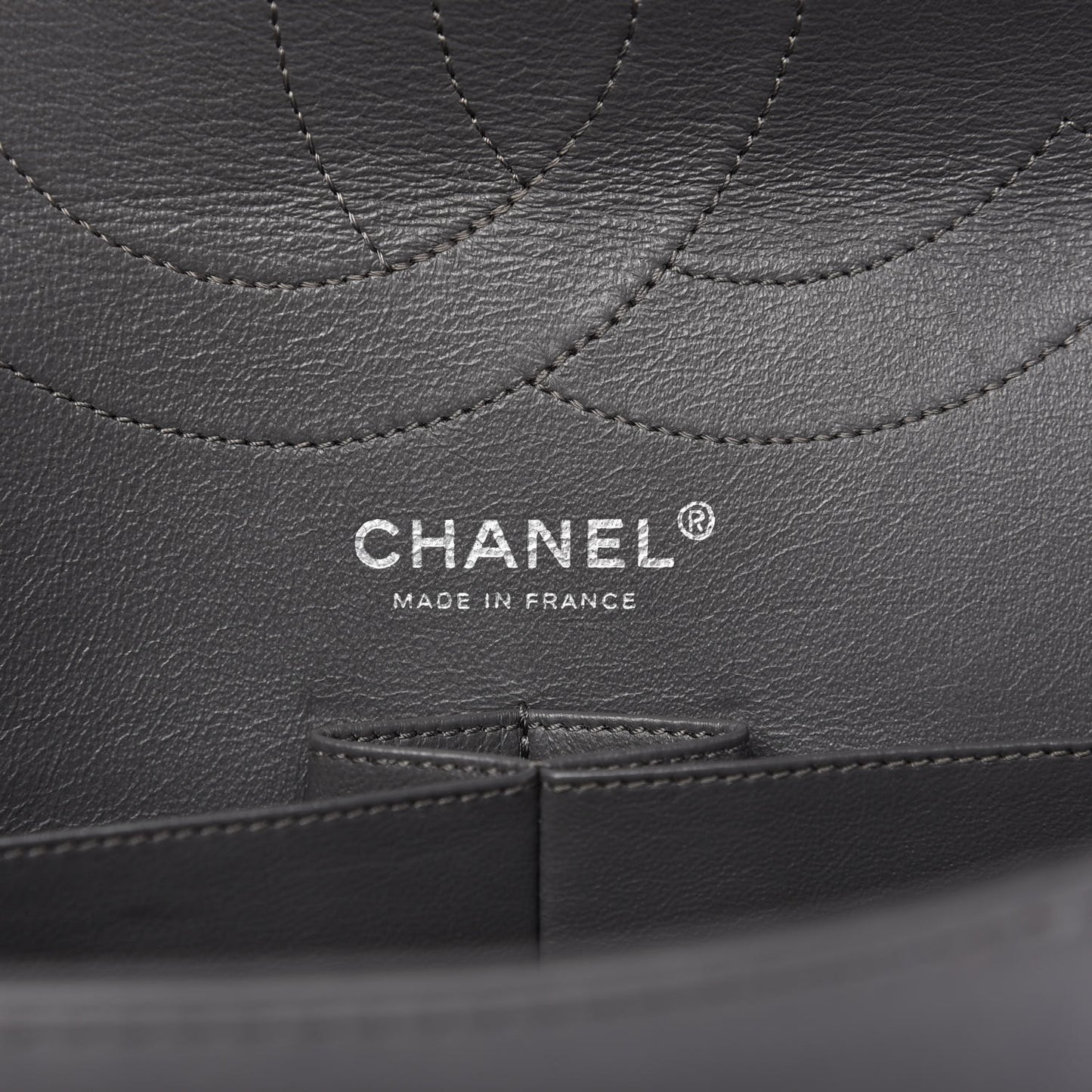 Aged Calfskin Quilted 2.55 Reissue 227 Flap Grey