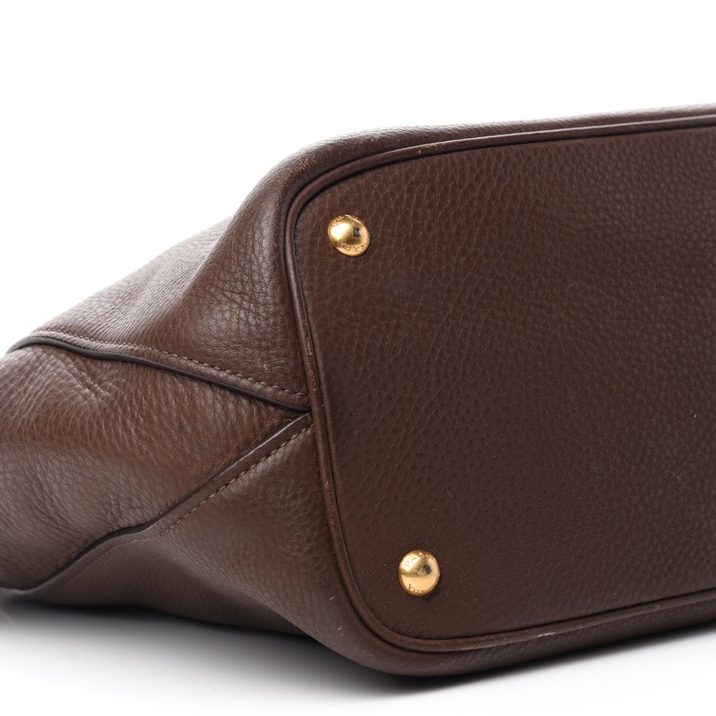 Vitello Daino Shopping Tote Bruciato