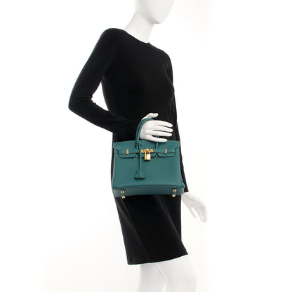 Hermes Togo Birkin 25 Malachite 2 of 26