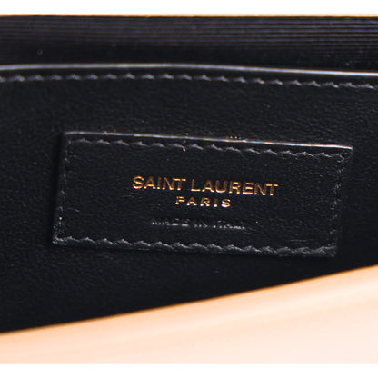 Saint Laurent Grain De Poudre Small Monogram Kate Satchel Dark Beige 6 of 10