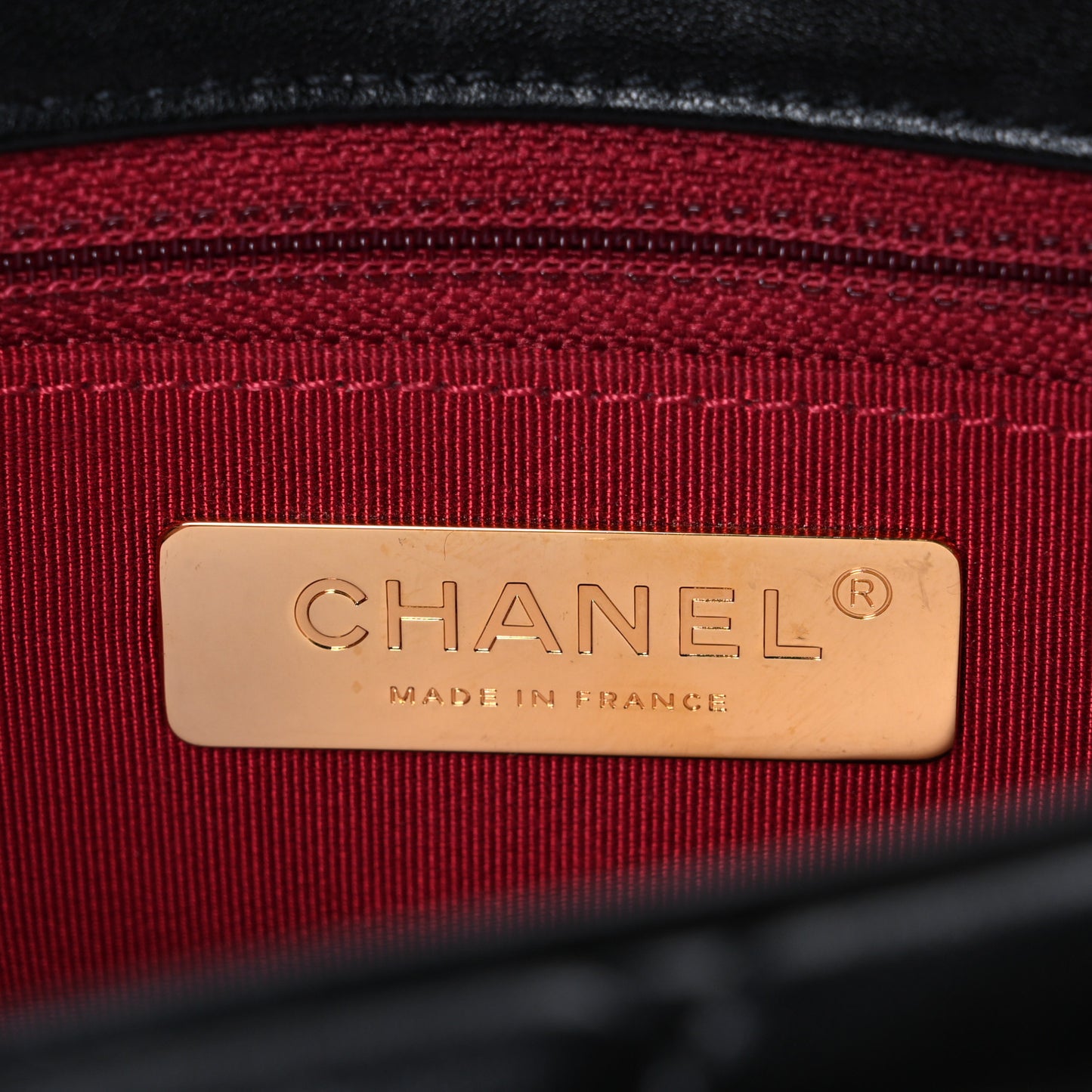 Lambskin Quilted Large Chanel 19 Flap Black