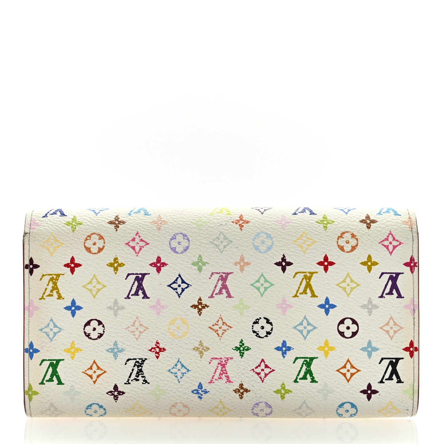 Monogram Multicolor Sarah Wallet White