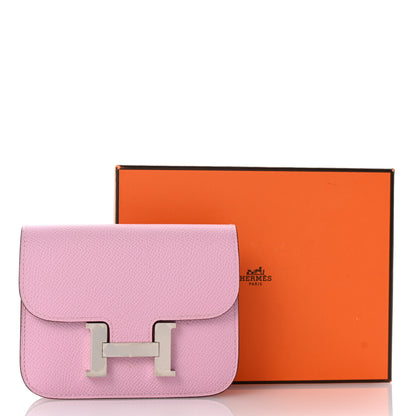 Hermes Epsom Constance Slim Wallet Mauve Sylvestre 9 of 9