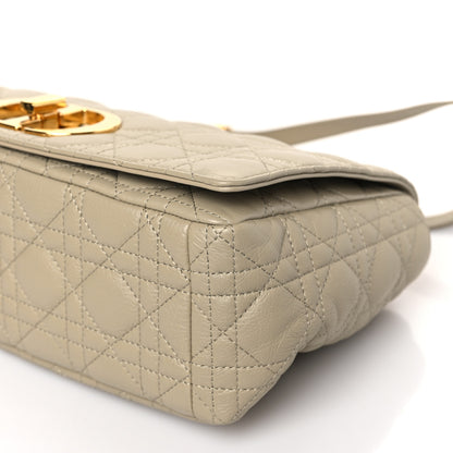 Christian Dior Supple Calfskin Cannage Large Caro Bag Beige 9 of 9