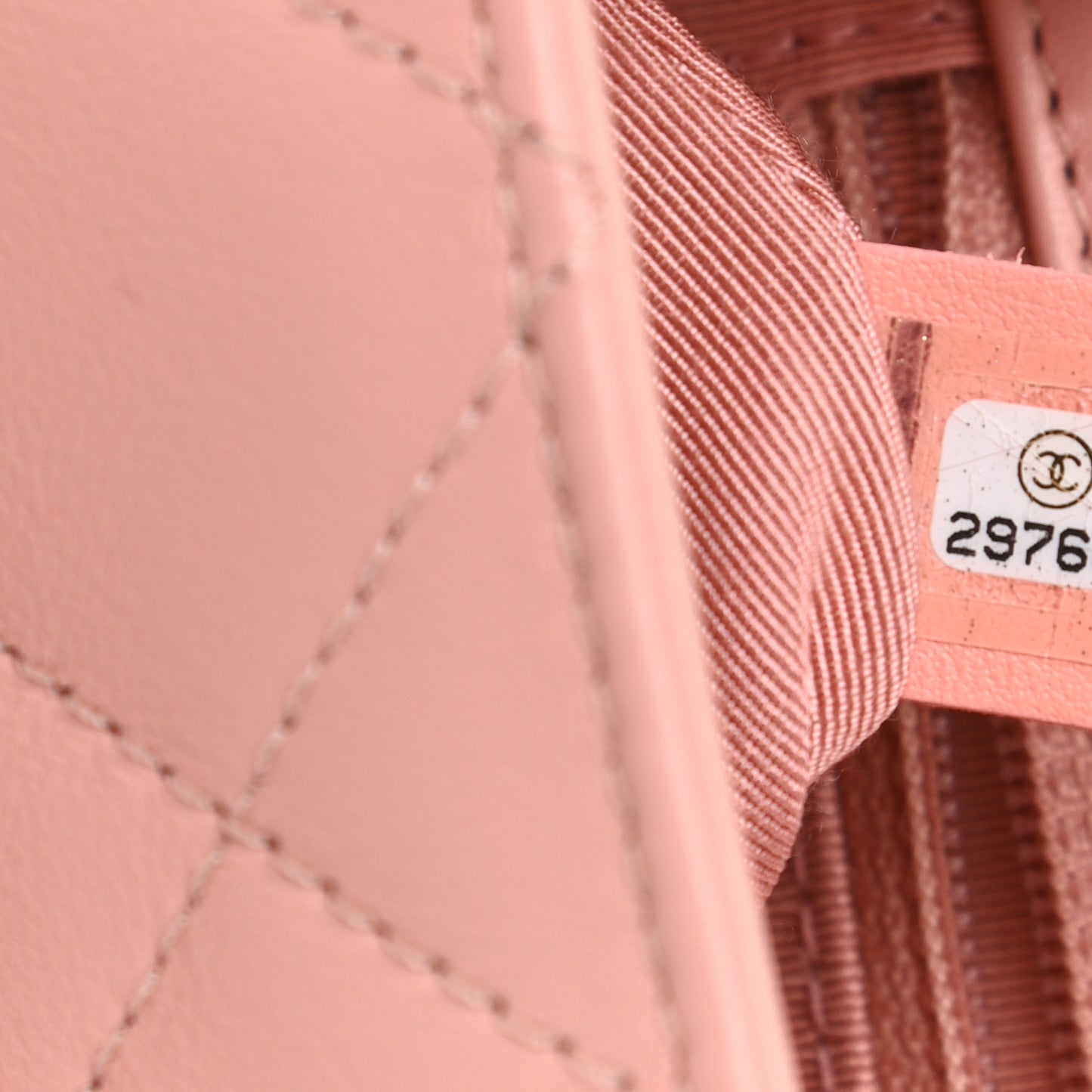 Calfskin Quilted Small Enchained Flap Light Pink