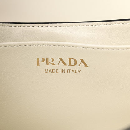 Prada Spazzolato Flap Shoulder Bag White 6 of 11