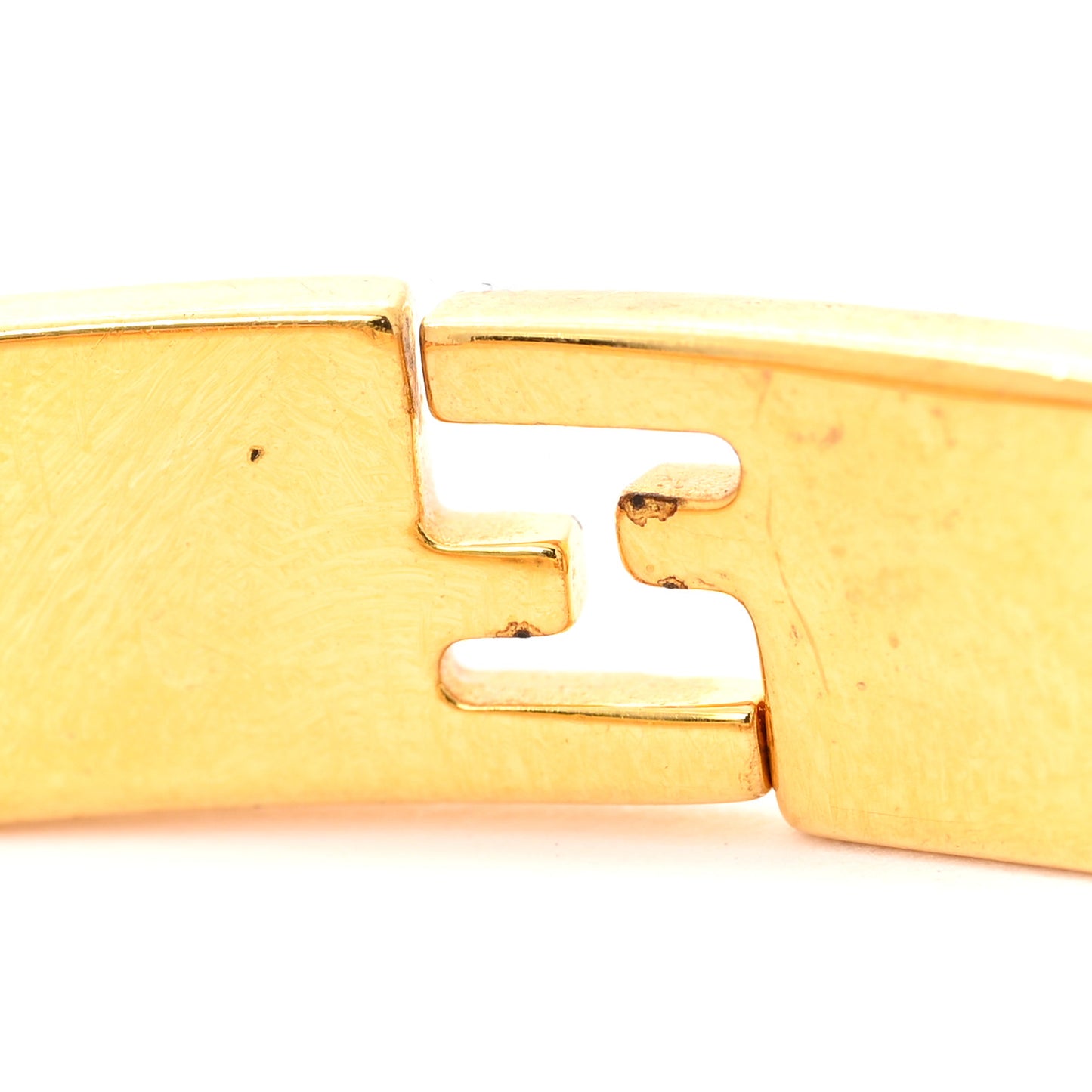 Enamel Fendista Bracelet M Gold Pink Rosso