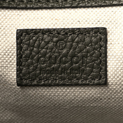 Gucci Piuma Calfskin Jumbo GG Embossed Double Buckle Backpack Dark Vintage Olive 6 of 10